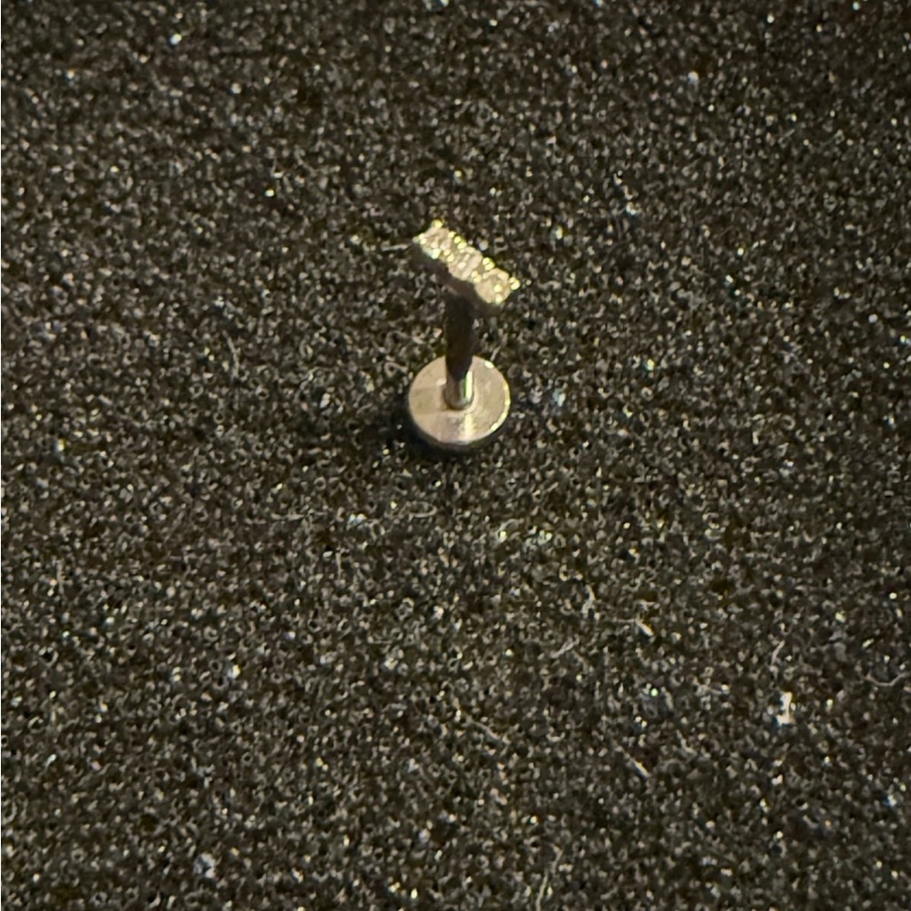 Rowan 14k Solid Gold Diamond Flat Back Stud (Orig… - image 3